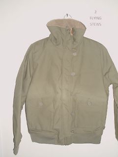 new wesc small olive sherpa fabric lined nwt retail $