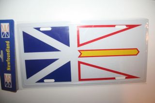 NEWFOUNDLAND PROVINCIAL FLAG CAR LICENSE PLATE NEW CANADIAN PROVINCE