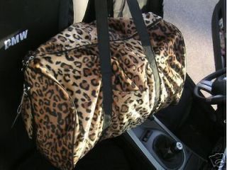 leopard cheetah duffle bag luggage carry on overnight time left