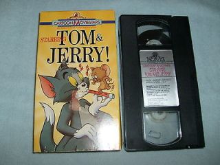   Tom and Jerry (VHS, 1988 PACKAGE)   CARTOONS   SILVER MGM LABEL