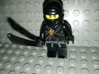 Lego Ninjas Castle Minifigures   New Black Ninja Ninjago w Mask and 