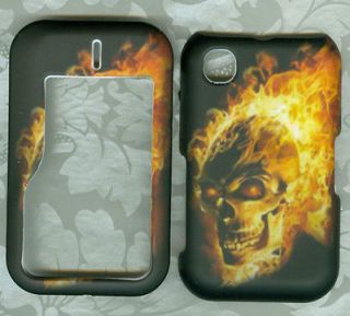fire burning skull nokia 6790 Straight Talk phone cover case