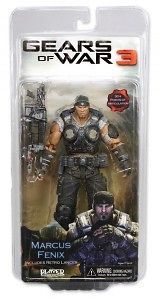 MARCUS FENIX WITH RETRO LANCER ACCESSORY GEARS OF WAR 3 SERIES 1 NEW 