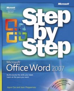 Microsoft Office Word 2007 by Joan Preppernau, Joyce Cox and Joan 