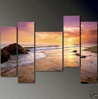 Hot sale! 5PC MODERN ABSTRACT HUGE LARGE CANVAS ART OIL PAINTING +FREE 