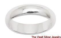 sterling silver ring 4mm plain band 925 nickel free more