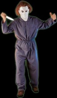 NIP Adult OFFICIAL HALLOWEEN Michael Myers Jumpsuit Costume SIZE XL