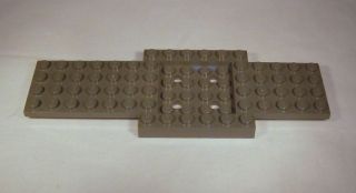 Lego   Dark Grey 6x16x2/3 Vehicle Base w/ 4x4 Recessed Center