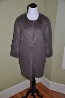 crew collection wool mohair cocoon coat 0 new $ 595