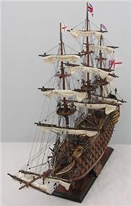   30 TALL SHIP WOOD SCALE MODEL SAIL BOAT BUILT BY HAND NOT A KIT