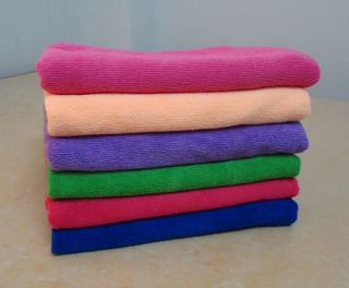   Absorbent Soft Hand Face Microfiber Towels Hair Drying Towels 35x75cm