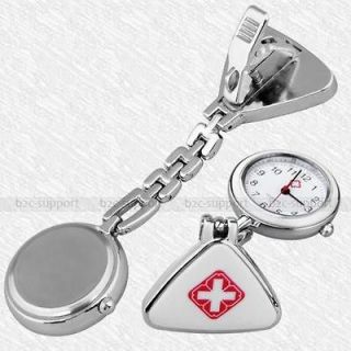 Triangular Nurse Doctor Fob Pendant Pocket Quartz Watch
