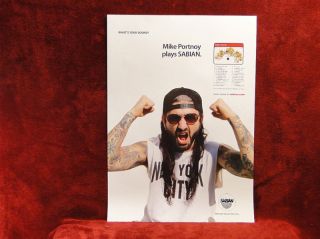 dream theater mike portnoy sabian promo poster 