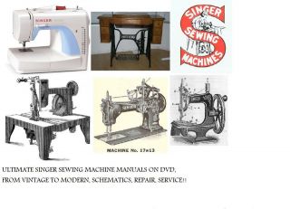 Ultimate Singer sewing machine service, repair and parts manuals