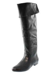 White Mountain NEW Tall Tale Black Fold Over Over The Knee Boots Shoes 