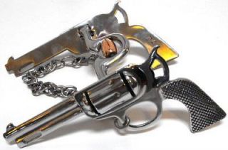   Steel Colt 45 Pistol Shank Bit w/ 5 Copper Roller Mouth Horse Tack