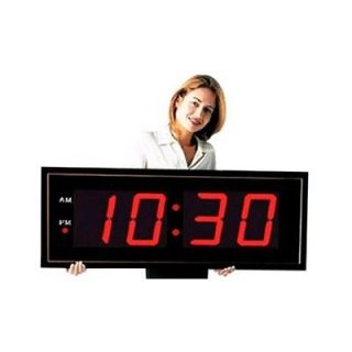 big time clocks giant 8 numbers led clock with remote