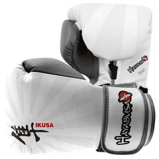 hayabusa ikusa boxing mma gloves white gray 12 oz one