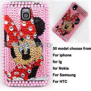   Rhinestone Crystal Bling Back Case Cover Skin For Mobile Cell Phone #A