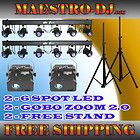   Gobo Zoom 2.0 Led Projector + 2) 6 Spot led light + 2) Tripod Stand
