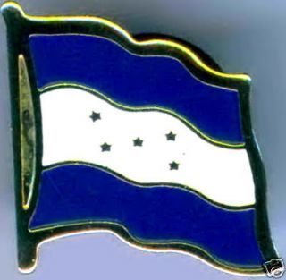 republica de honduras flag lapel hat pin new one day