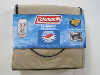 coleman excursion soft side cooler tan fits 24 cans time