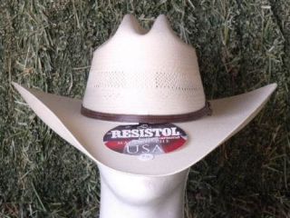 resistol rusty nail 10x shantung straw western hat
