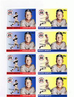 TOPPS MICKEY MANTLE HR HOME RUN HISTORY 1 CARD LOT#5  150+ DIFFERENT