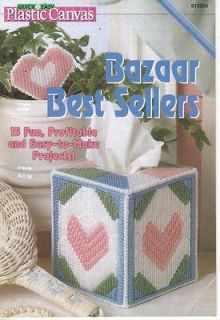 bazaar best sellers quick easy plastic canvas pattern leaflet time 