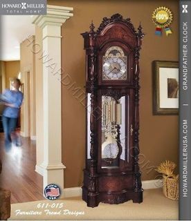 611015 Howard Miller 87 Traditional grandfather floor clock in Cherry 