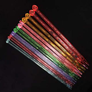 Newly listed 7size Plastic Single Pointed Knitting Needles 10 25cm