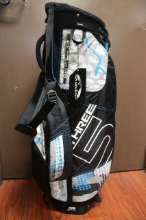 Sun Mountain Three 5 Stand/Carry Bag In Black/Ocean/Grunge Color