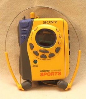 Sony Sports Cassette Tape Player with AM/FM/TV Model WM FS 495