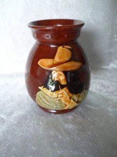 ULTRA RARE** Royal Doulton Kingsware Miniature Buffalo Bill Vase