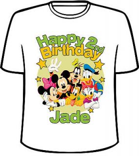 personalized disney mickey and pals birthday t shirt more options