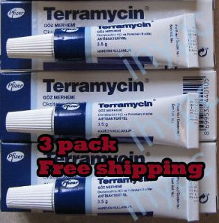 Newly listed 3 Pack Terramycin Pet Eye Ointment 3.5 Gr Cat Dog Horse 