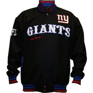 nfl new york giants first down wool jacket size medium