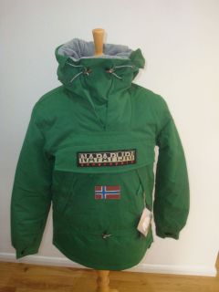 napapijri geographic skidoo 12 over head jacket green
