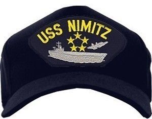 baseball cap navy uss nimitz w stars 92473 time left