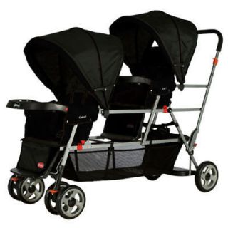 Joovy Big Caboose Black Triple Stroller Sit & Stand Brand New In Box 