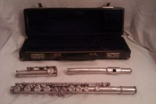 vintage artley symphony 77 0 flute with case time left
