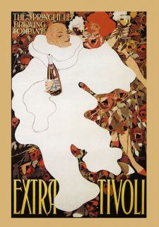 Beer The Springfield Brewing Company Extra Tivoli Vintage Poster Repro 