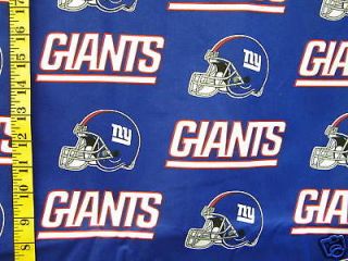 NFL NEW YORK GIANTS 100% COTTON FABRIC FAT QUARTER 18X29 INCHES