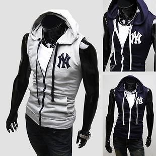 Big Sale !! yangjie New York Yankees NY Sleeveless Jacket Hoody Vest M 