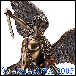Archangel Michael Lucifer Statue Saint Figure Satan Army of God Tobit 