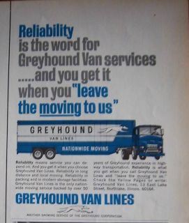 1966 greyhound van lines nationwide moving ad returns accepted within