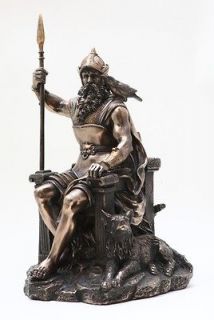 NEW 12H PAGAN GOD ALFATHER ODIN STATUE FIGURINE NORSE VIKING RULER OF 