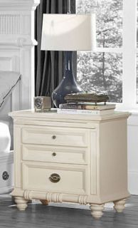 seashell white arts and crafts nightstand side table time left