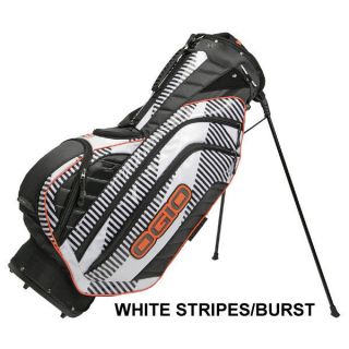 ogio vapor golf stand bag 2012 white stripes burst new