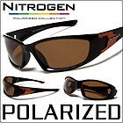 Polarized New Nitrogen Mens Fly Fishing Sunglasses Black Orange Frame 